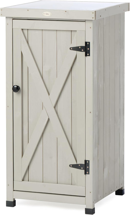 Outdoor Storage Cabinet for Patio and Garden with Shelves