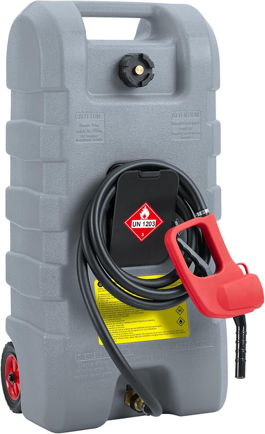 15 Gallon Fuel Caddy with Siphon Pump for Easy Refueling