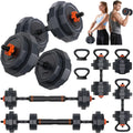 Adjustable Dumbbells Set 45/65/85 lbs - Compact 4 in1 Home Weights