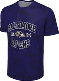 FOCO NFL Ravens Camo Performance Throwback Crewneck T-Shirt - Game