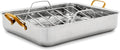 GreenPan Reserve 16 x 13 Tri-Ply Stainless Roasting Pan - Even Heat