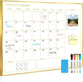 Magnetic Dry Erase Calendar Board for Wall - 36 in x 24 in Monthly