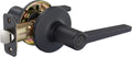Manchester Door Lever Privacy Matte Black 6-Pack - Easy Install