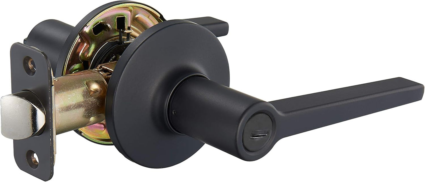 Manchester Door Lever Privacy Matte Black 6-Pack for Easy Use