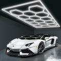 Hexagon Garage Lights Honeycomb LED Hex Light 672W - Super Bright