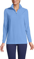 Lands' End Women's Anyweather Fleece Quarter Zip Pullover - Soft