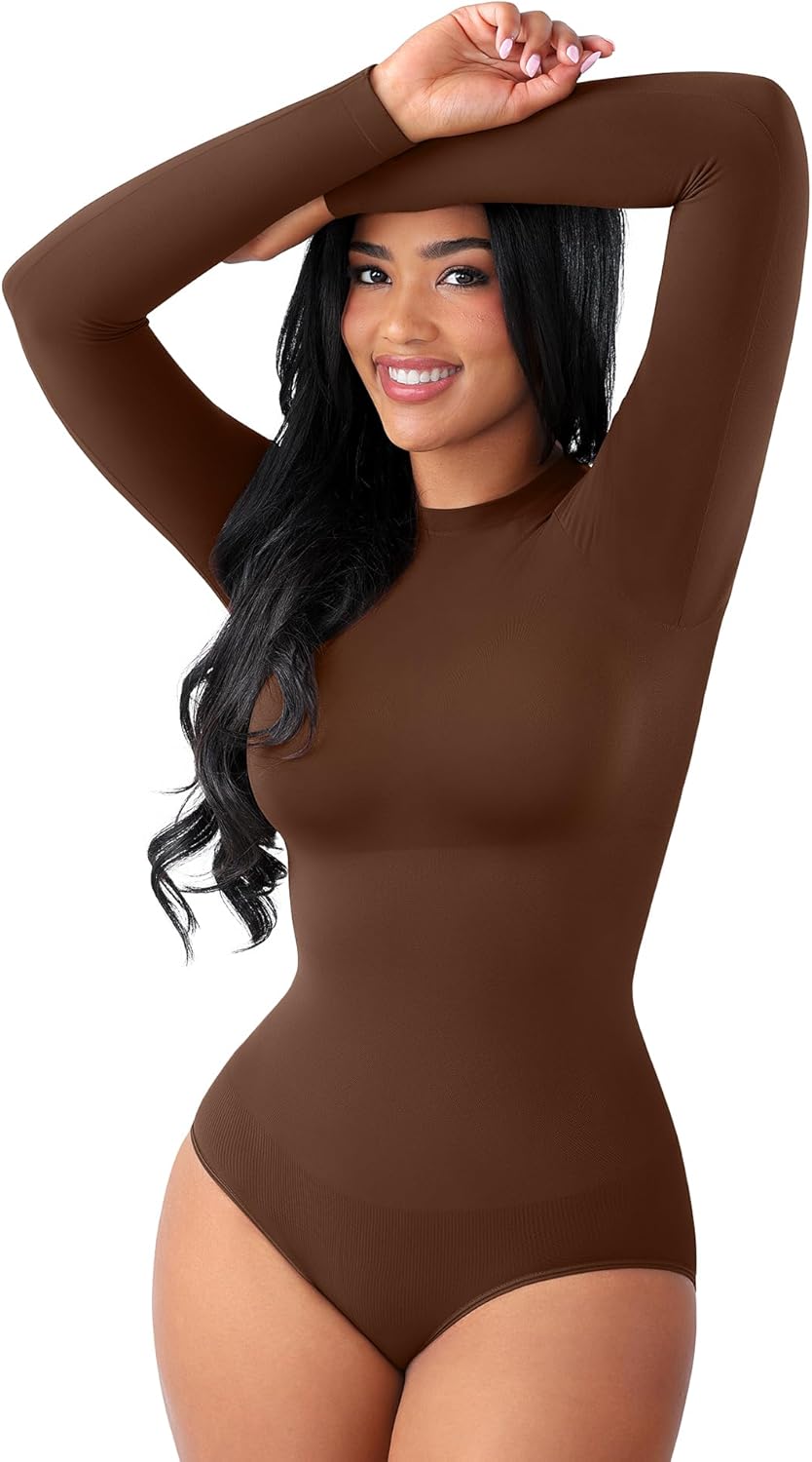 FeelinGirl Shapewear Bodysuit for Women with Tummy Control