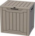 30 Gallon Deck Box Outdoor Storage Box - Waterproof Patio Seat