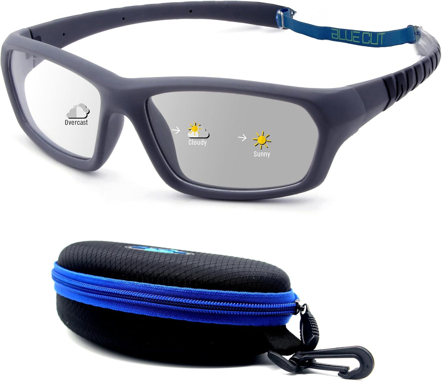 BLUE CUT Sports Protection Goggles with Photochromic Lenses