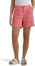Lee Women's Legendary High Rise Relaxed Fit Rolled Short - Classic