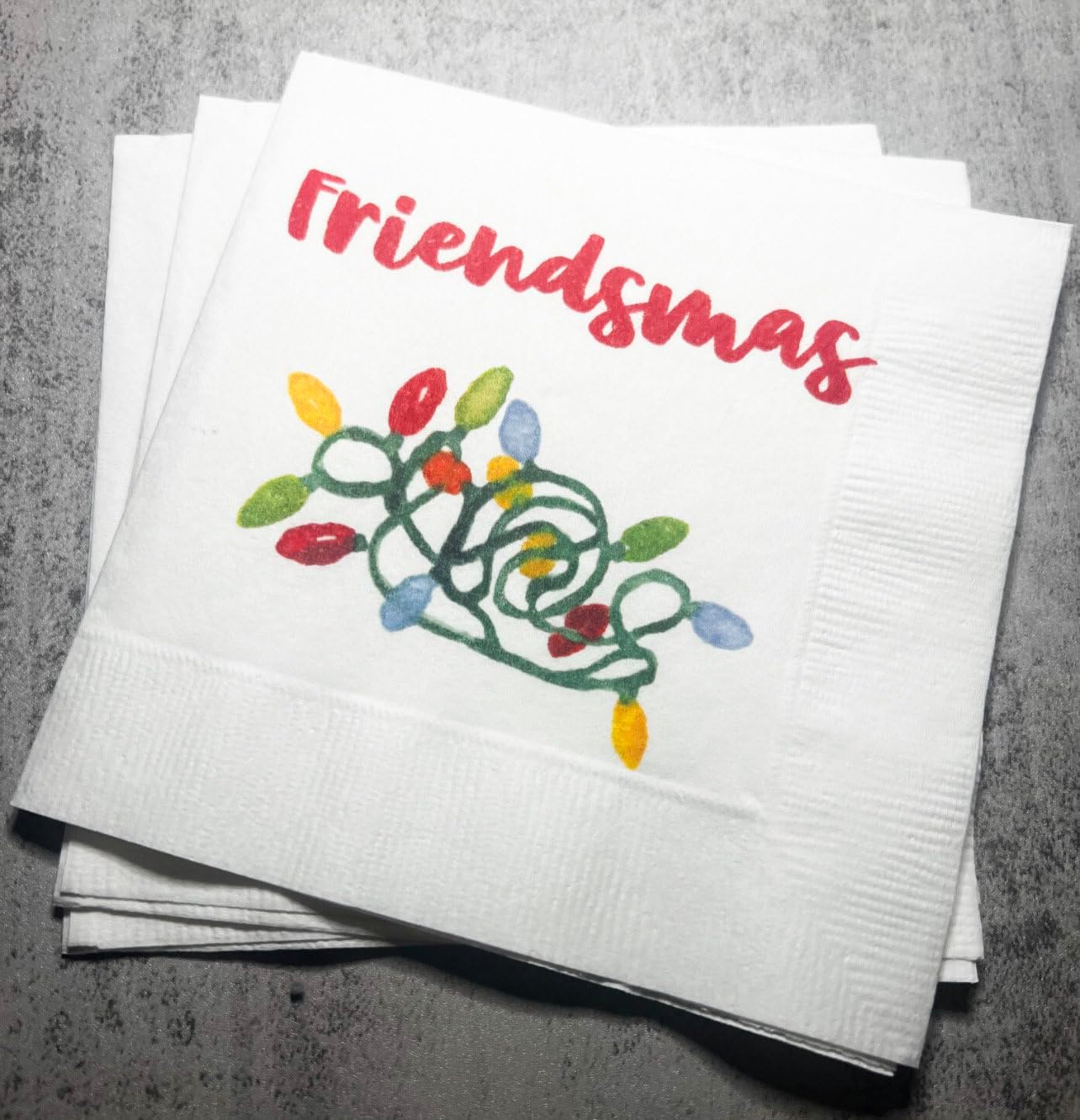 Very Merry Friendsmas Napkins Set