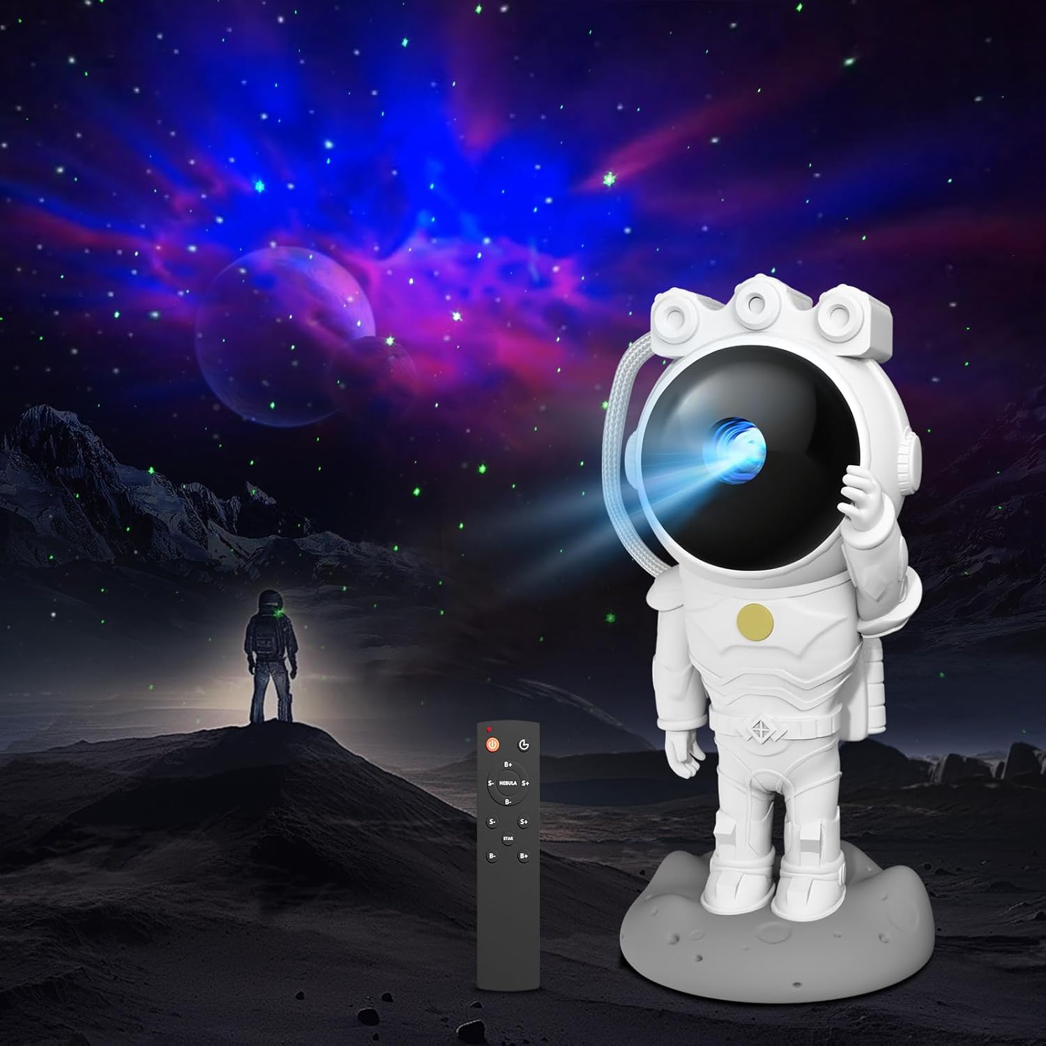 WIEDALK Astronaut LED Galaxy Projector - Transform Your Space