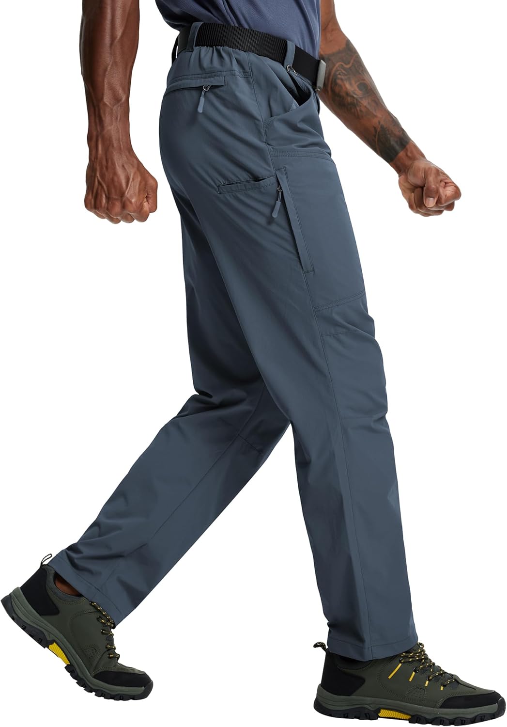 Mens Hiking Pants Lightweight Tactical Cargo Quick Dry Outdoor