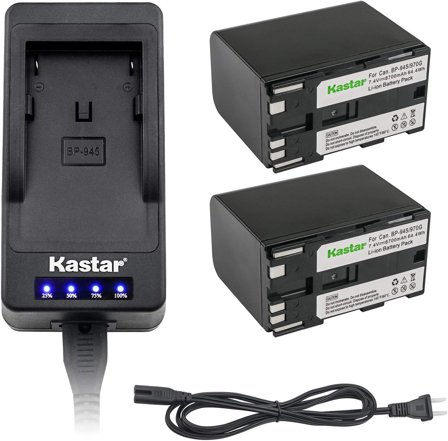 Kastar LED Super Fast Charger & Battery for Canon Cameras