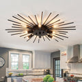 Semi Flush Mount 8 Light Ceiling Light - Modern Farmhouse Fixture