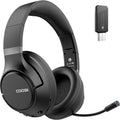 COOSII H300 Wireless Headphones: Noise-Canceling Mic for Office