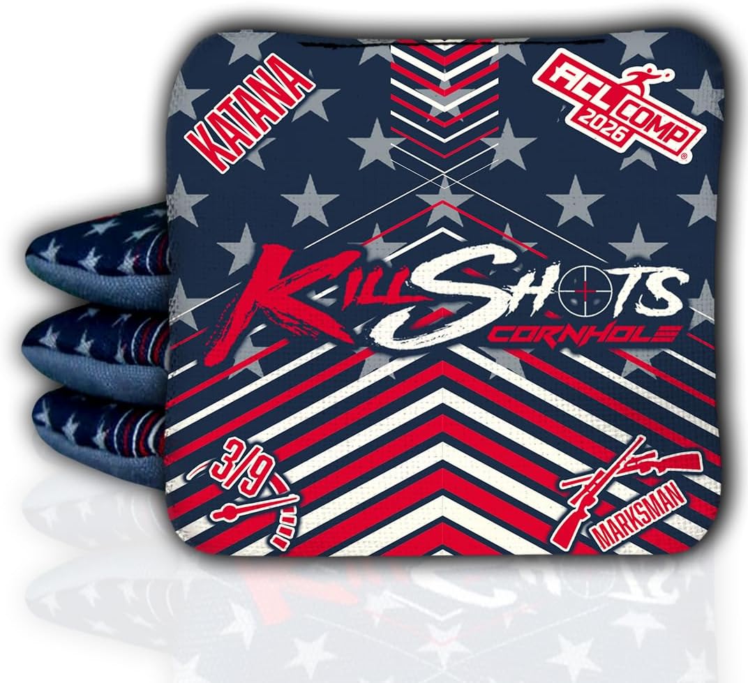 Killshots Cornhole Bags - Katana Series, ACL Certified Quality