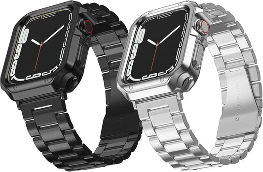 Stylish Apple Watch Band with TPU Case for All Series Models
