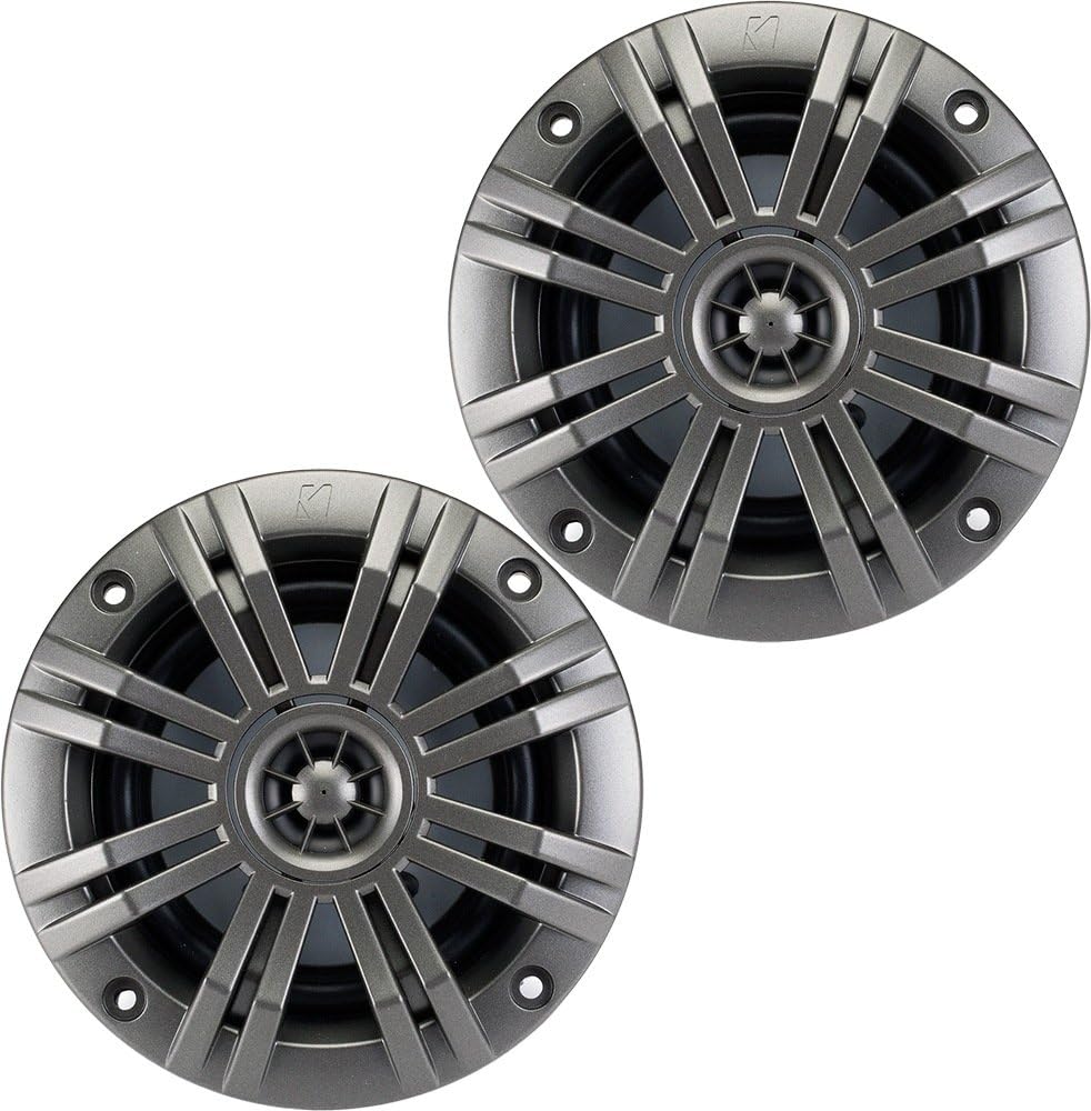 Crystal Clear Sound: Kicker 4 Marine Speakers (Pair)