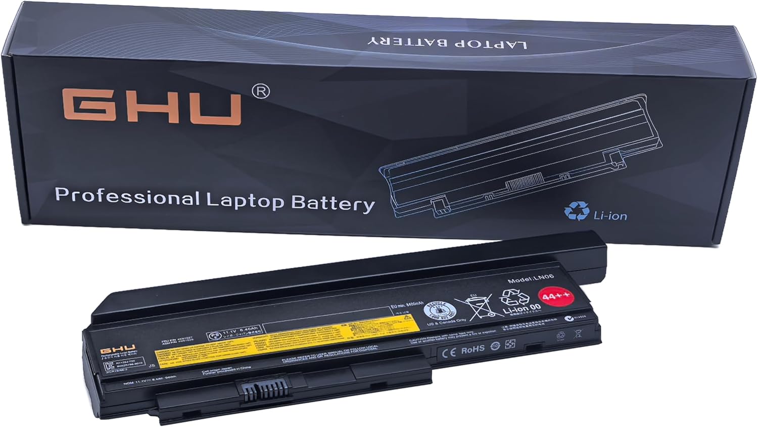 GHU New Battery 44++ 9-Cell for Lenovo ThinkPad X220 X230