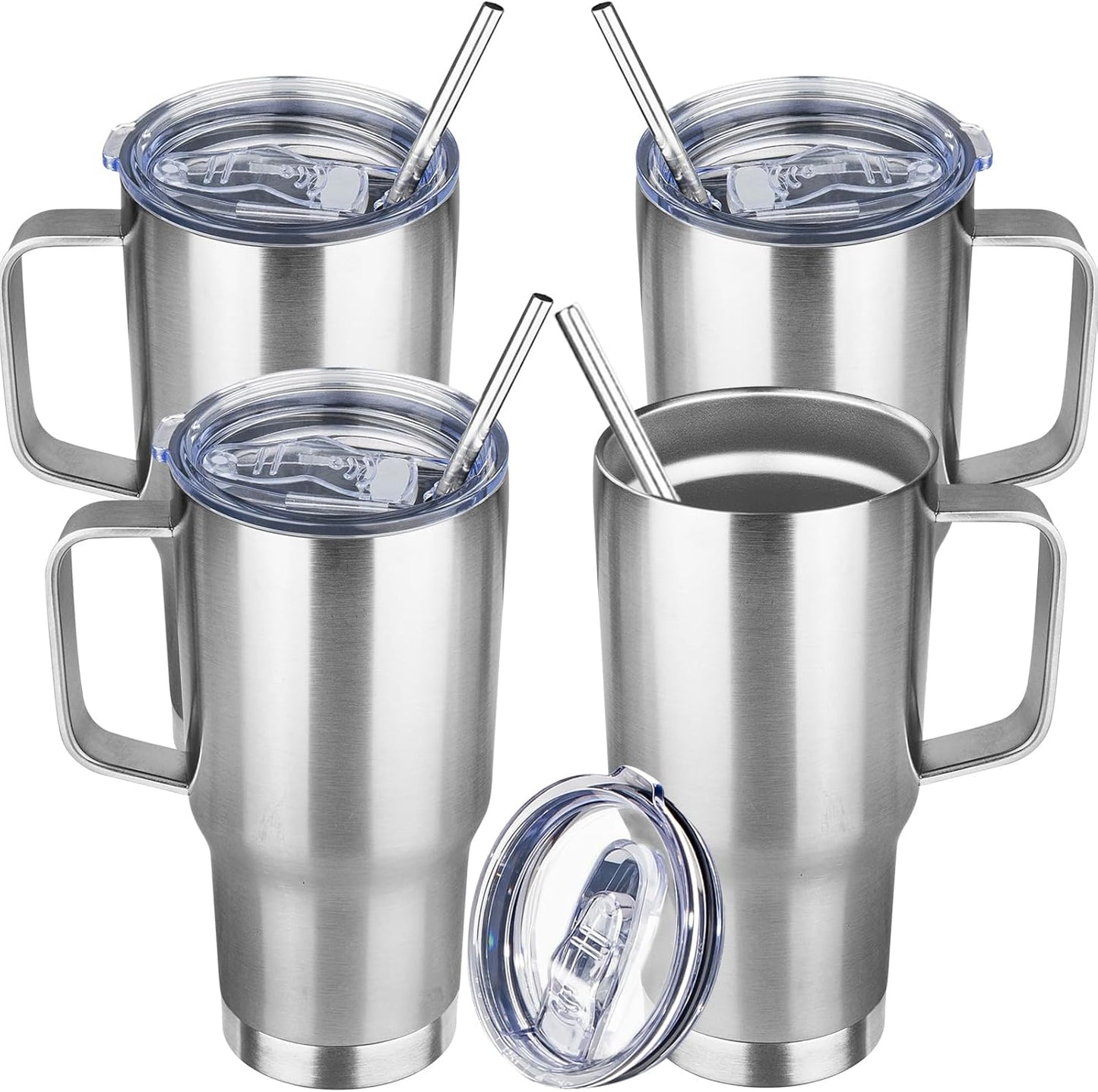 20 oz Stainless Steel Insulated Coffee Mug Tumbler with Handle