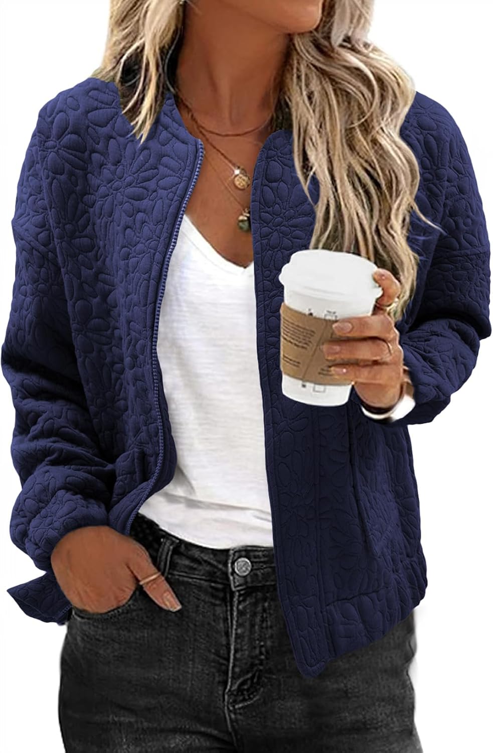 EVALESS Bomber Jackets for Women Spring Fashion 2025 Cute Coats