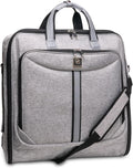 Premium Suit Garment Bag Carry On - Herringbone Gray Travel Bag