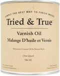 Tried & True Varnish Oil Wood Finish Quart - Durable Natural Sheen