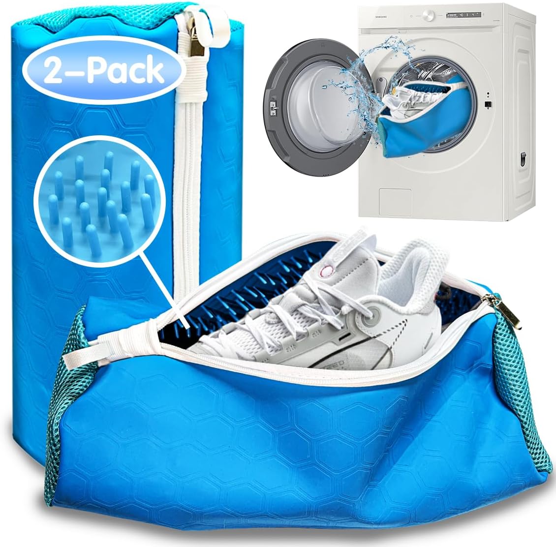 360 Deep Clean Shoe Washing Bag - 2-Pack