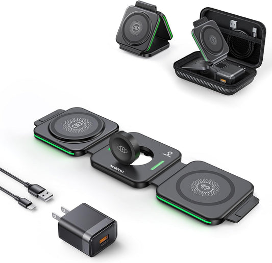 MURPISO 3-in-1 Magnetic Foldable Charger