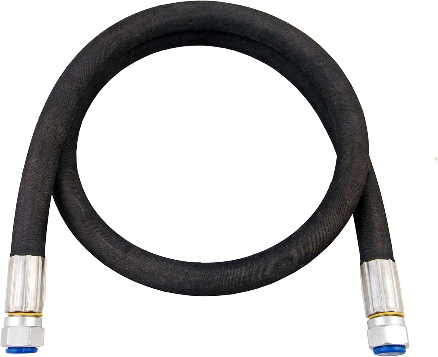 Magister Hydraulics 72in Hydraulic Steel Braid Hose Assembly