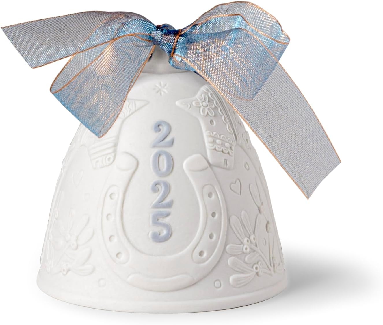 LLADRO Blue 2025 Christmas Bell - Exquisite Porcelain Ornament