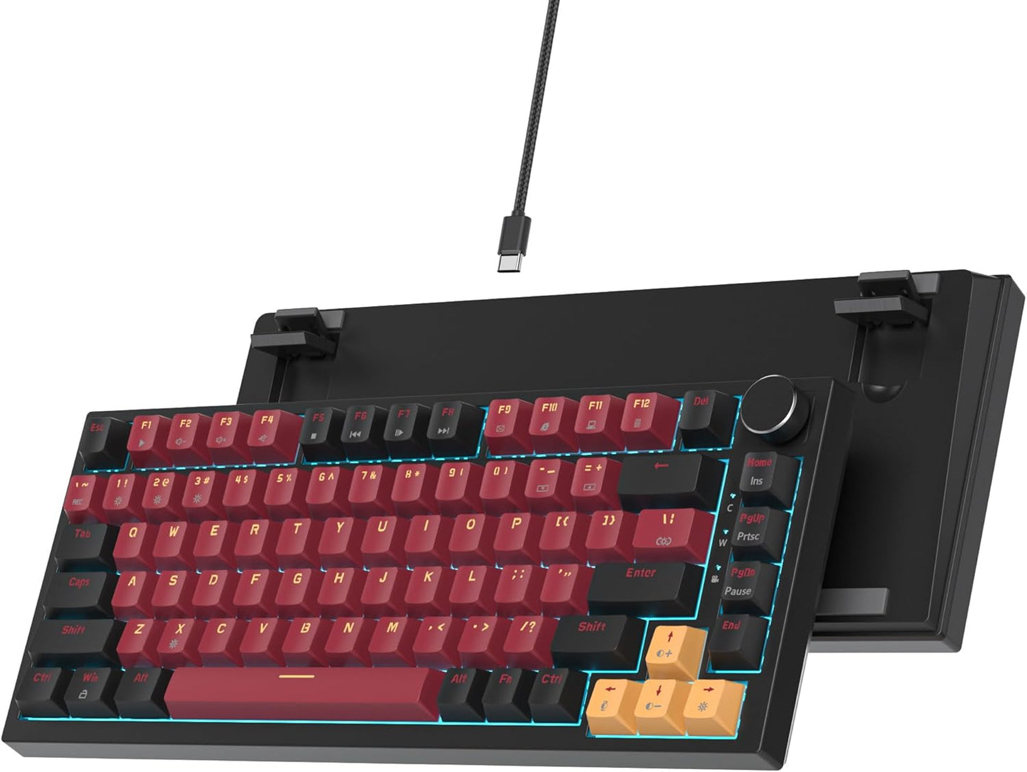 75% Gasket Mount Mechanical Keyboard - Custom RGB TKL for Gamers