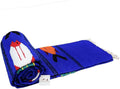 Thick Blue Mexican Yoga Blanket Serape Fish Design - XL Durable