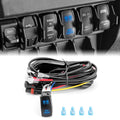 WeiSen 180W Plug & Play Spot Lights Wiring Harness Kit - Pulse Bus