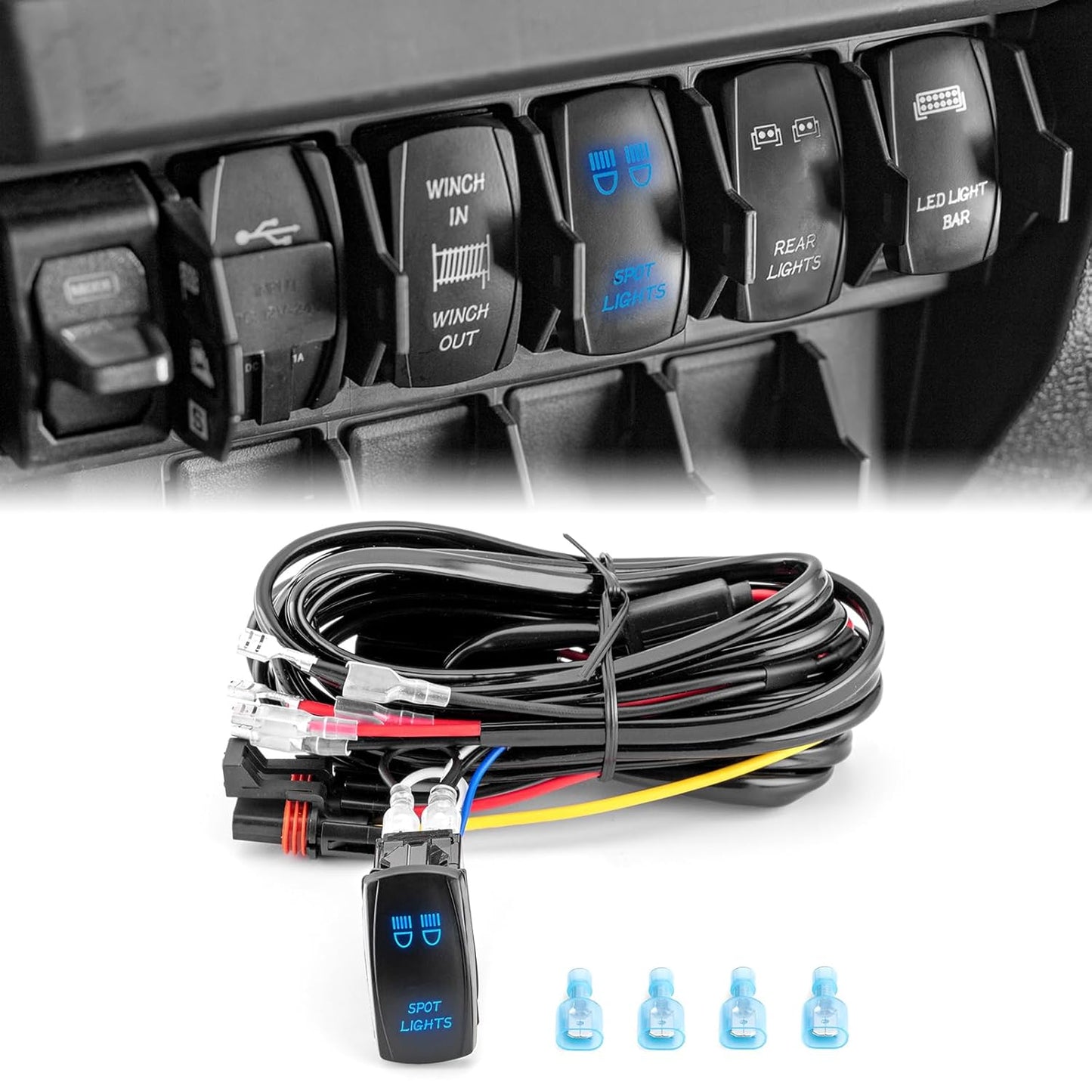 WeiSen 180W Plug & Play Spot Lights Wiring Harness Kit Review