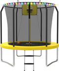 Trampoline Outdoor 8FT 10FT 12FT 14FT 15FT 16FT with LED Lights - ASTM