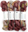 Sock Yarn - one Skein, 100g / 3.5 oz (Plume) - Soft, Variegated Sock