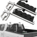 Aluminum Clamp on Fly Fishing Rod Holder for Truck Bed or Boat