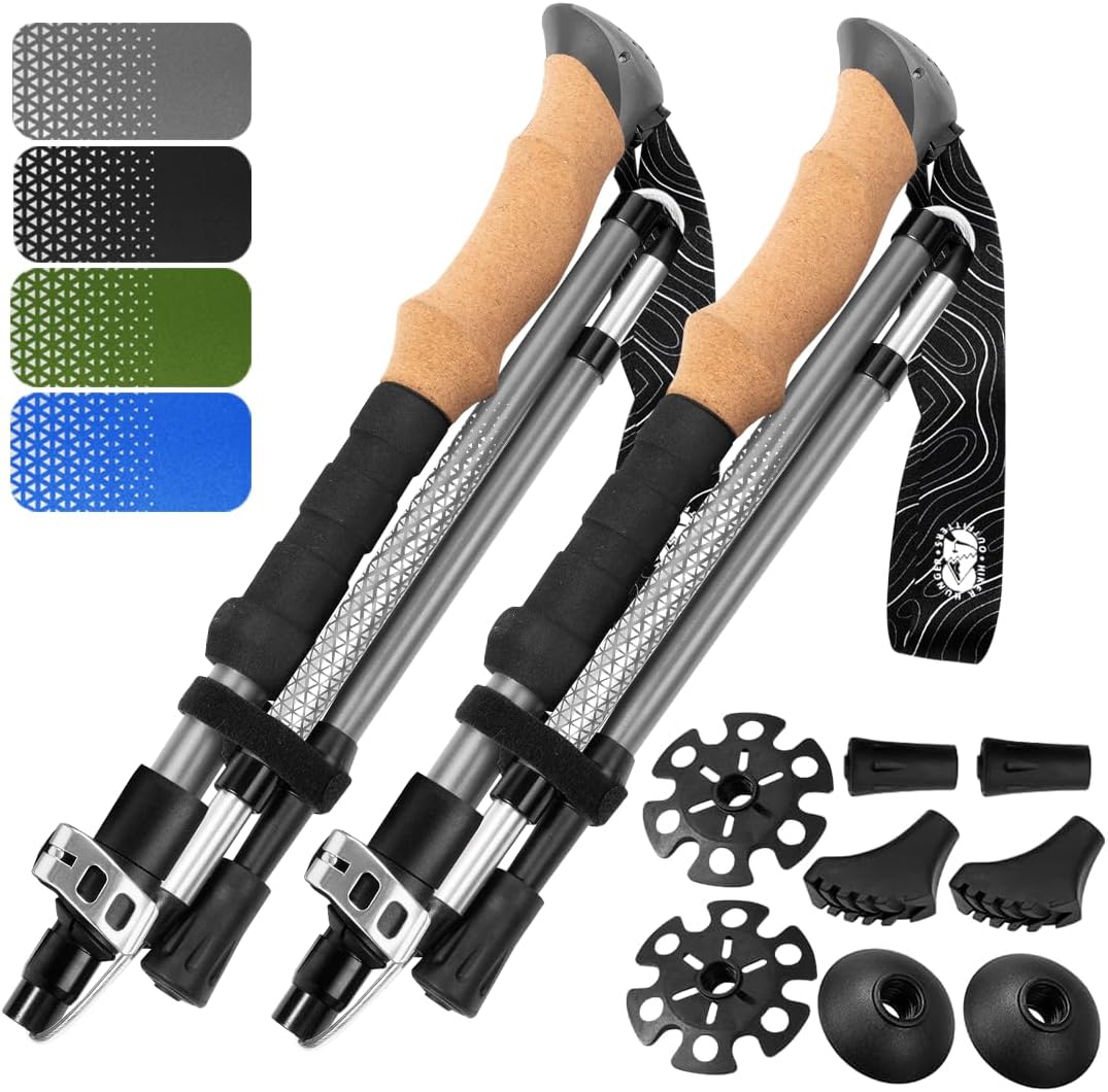 Premium Foldable Hiking Poles - Lightweight Adjustable Trekking Gear