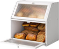 Bread Box for Kitchen Countertop Double Layer Storage - Extra Large