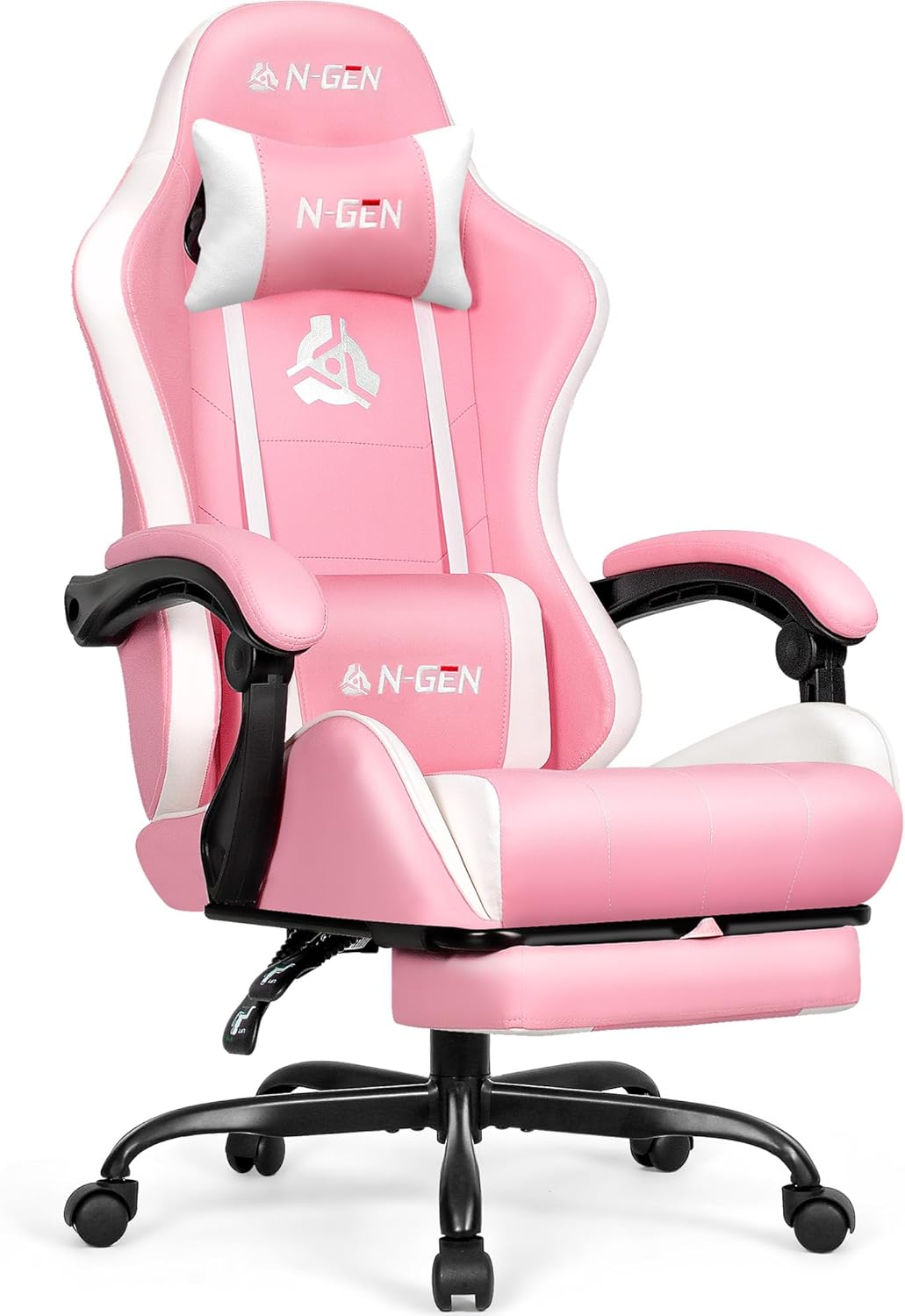 N-GEN Video Gaming Chair with Footrest for Ultimate Comfort