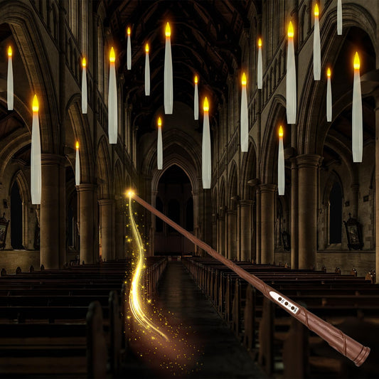 Floating Candles with Wand by JUNEMOOD for Christmas Decor