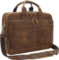 Full Grain Leather Briefcase for Men Fits 15.6 in Laptop - Business