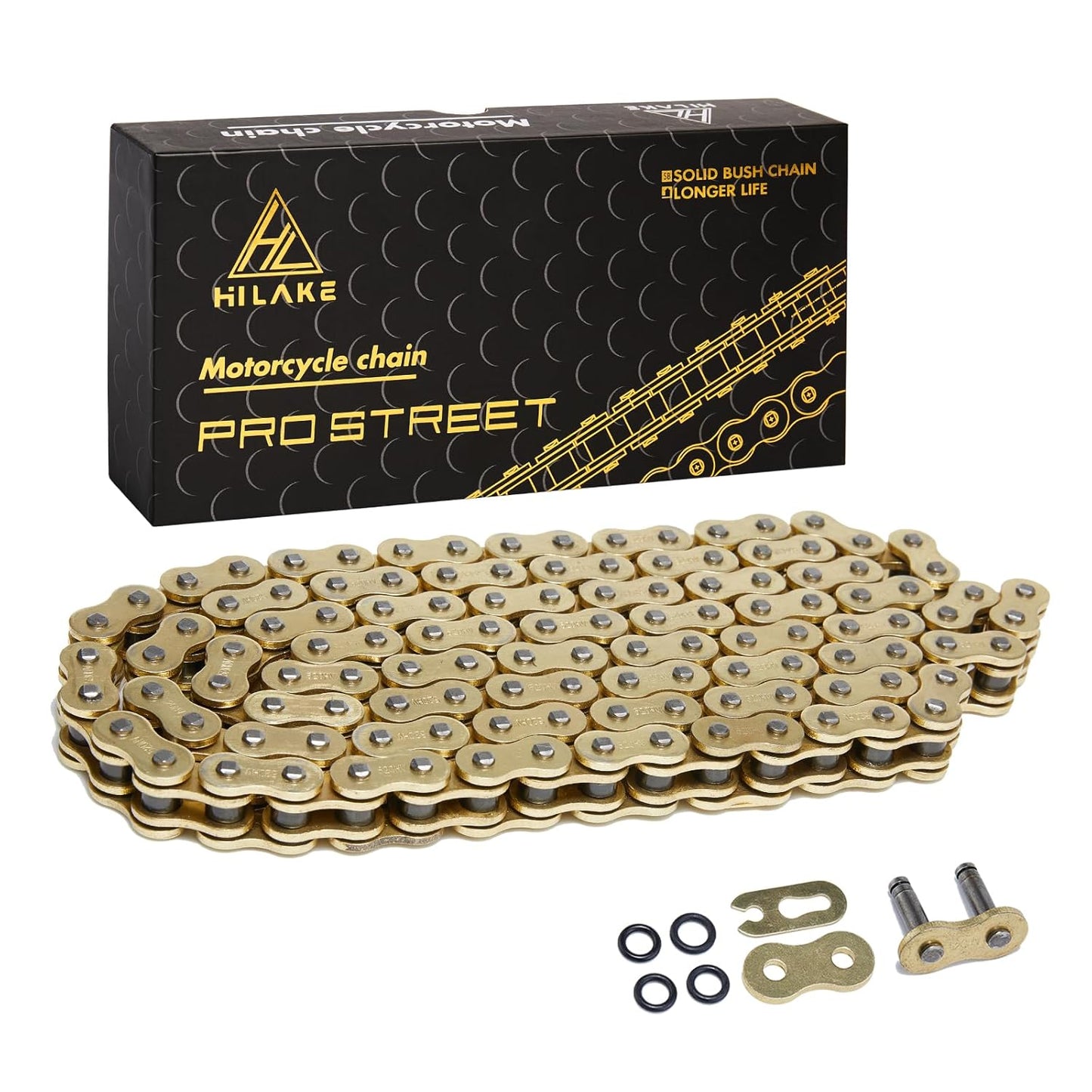 520 Motorcycle Chain 120 Links Heavy Duty Drive Chain for Bikes