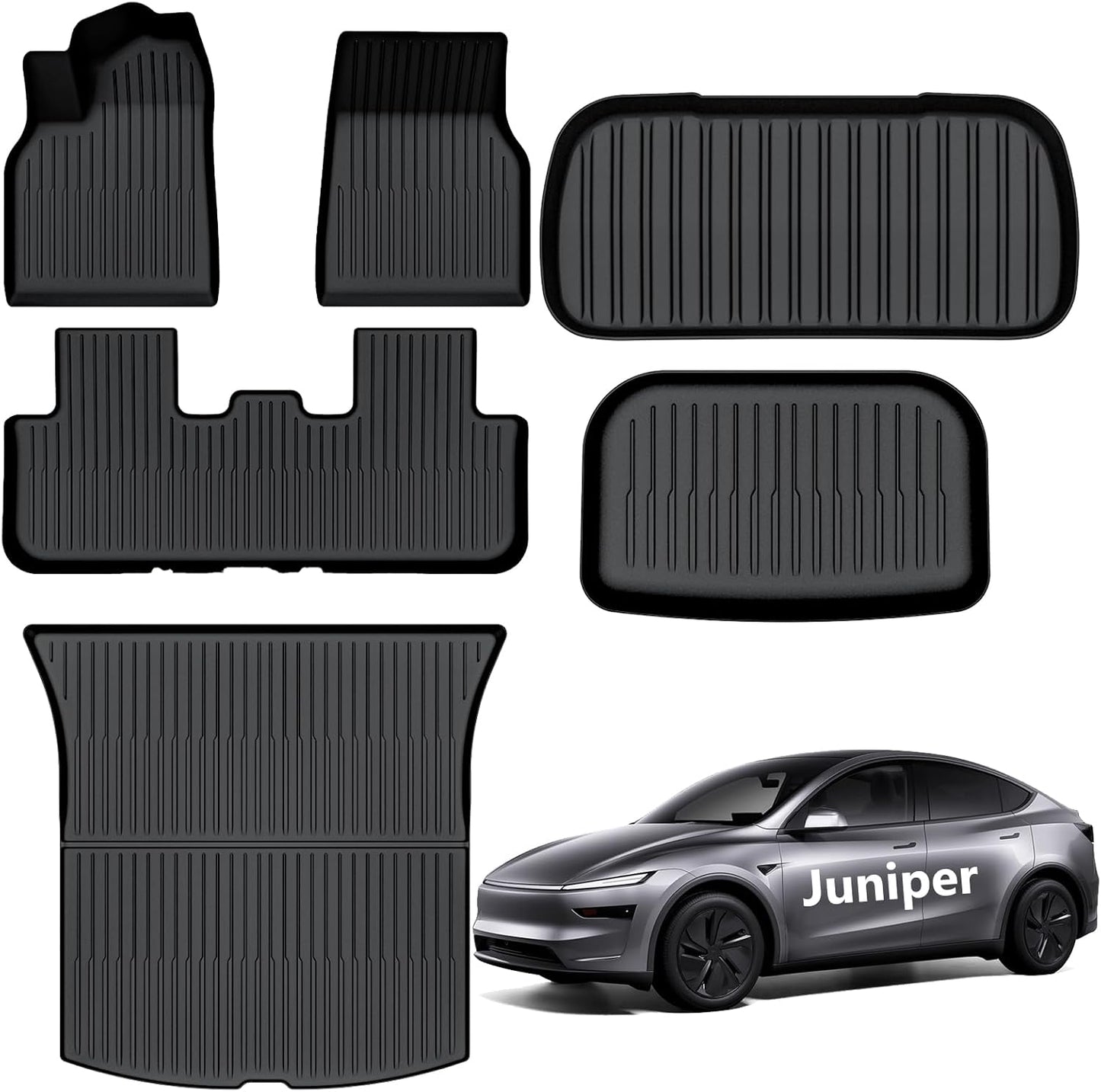 AUXKO All Weather Floor Mats for 2026 Tesla Model Y Juniper