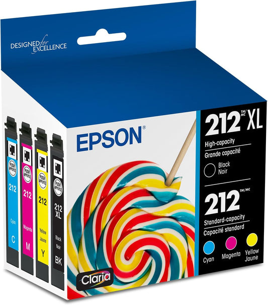 EPSON 212 High Capacity Ink Combo Pack | Vibrant Colors, Long Lasting Results