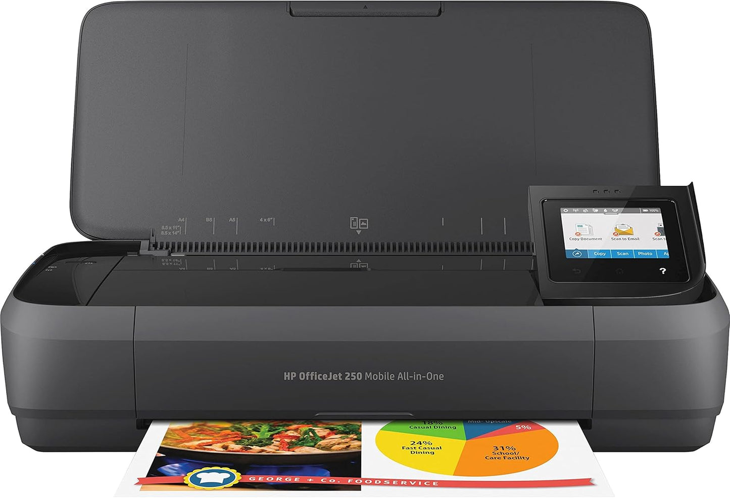 Portable HP OfficeJet 250 Printer | Wireless & Alexa Compatible