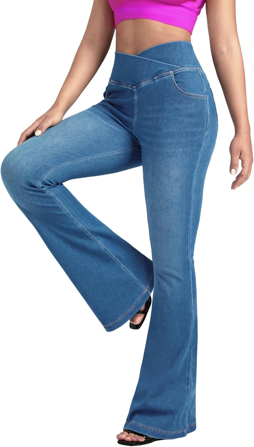 Stylish BlueRose Flare Jean Leggings for Women with Comfort