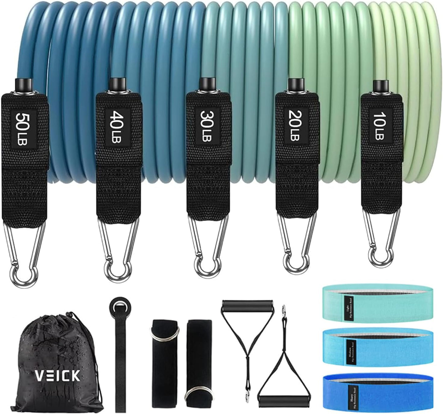 VEICK Resistance Bands for Home Workouts and Fitness Training